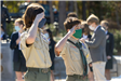 Boy Scouts Saluting
