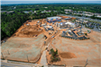 Aerial View of Town Center Construction