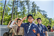 Cub Scouts and Boy Scouts Salute