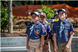 Cub Scouts at Veterans Monument