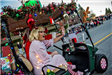 Santa Riding in a Golf Cart