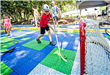 Children Playing Stick Hockey