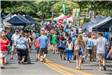 Festival Crowd and Vendor Booths