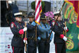 Color Guard Presenting Flags