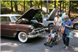 Visitors on the Car Show