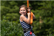 Child Zip Lining at Festival