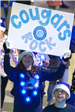 Cougars Rock Sign at Parade