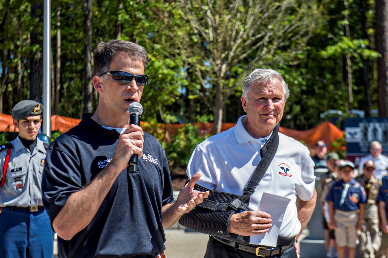 Veterans Monument Flag Raising