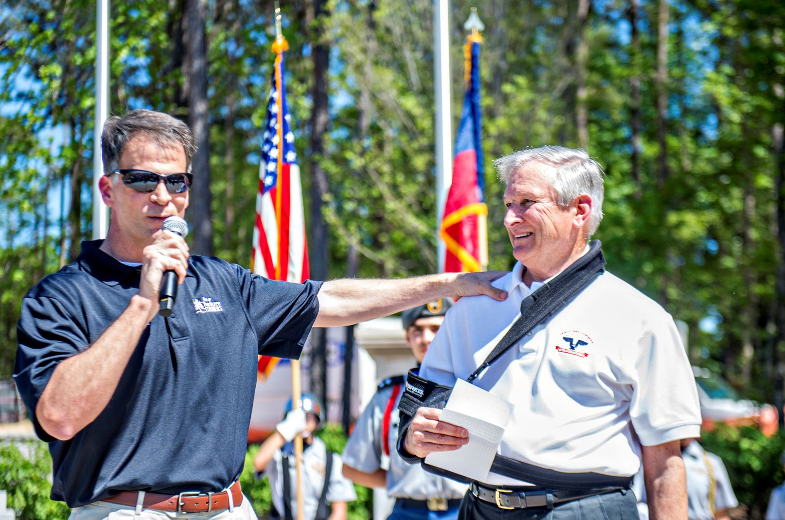 Veterans Monument Flag Raising