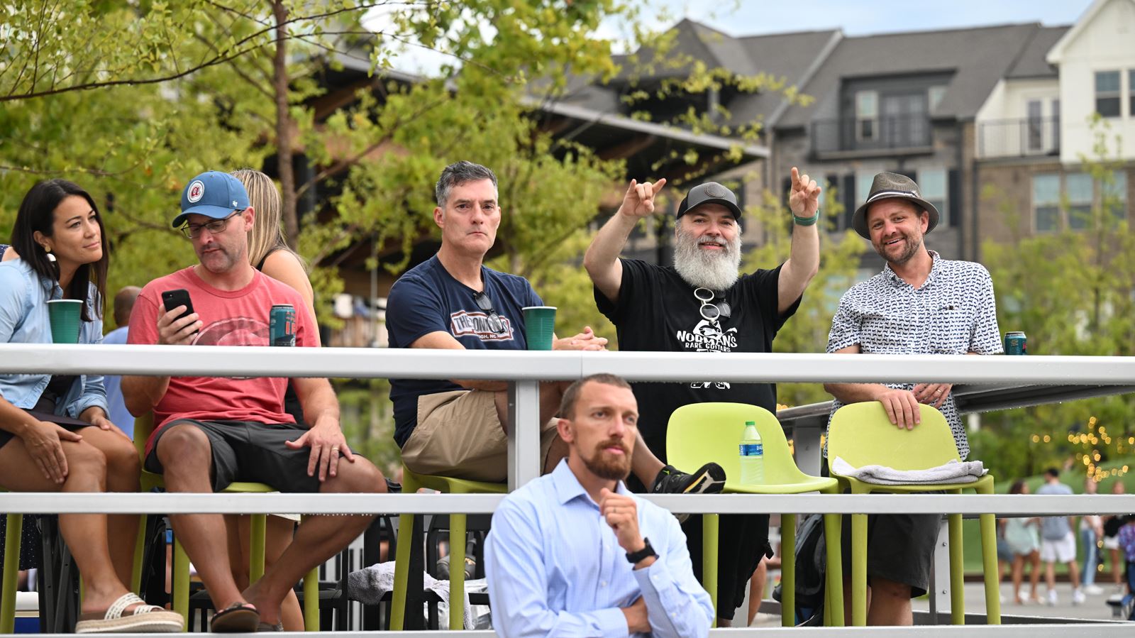 Crowd and musicians at the Everclear with Hush Money concert