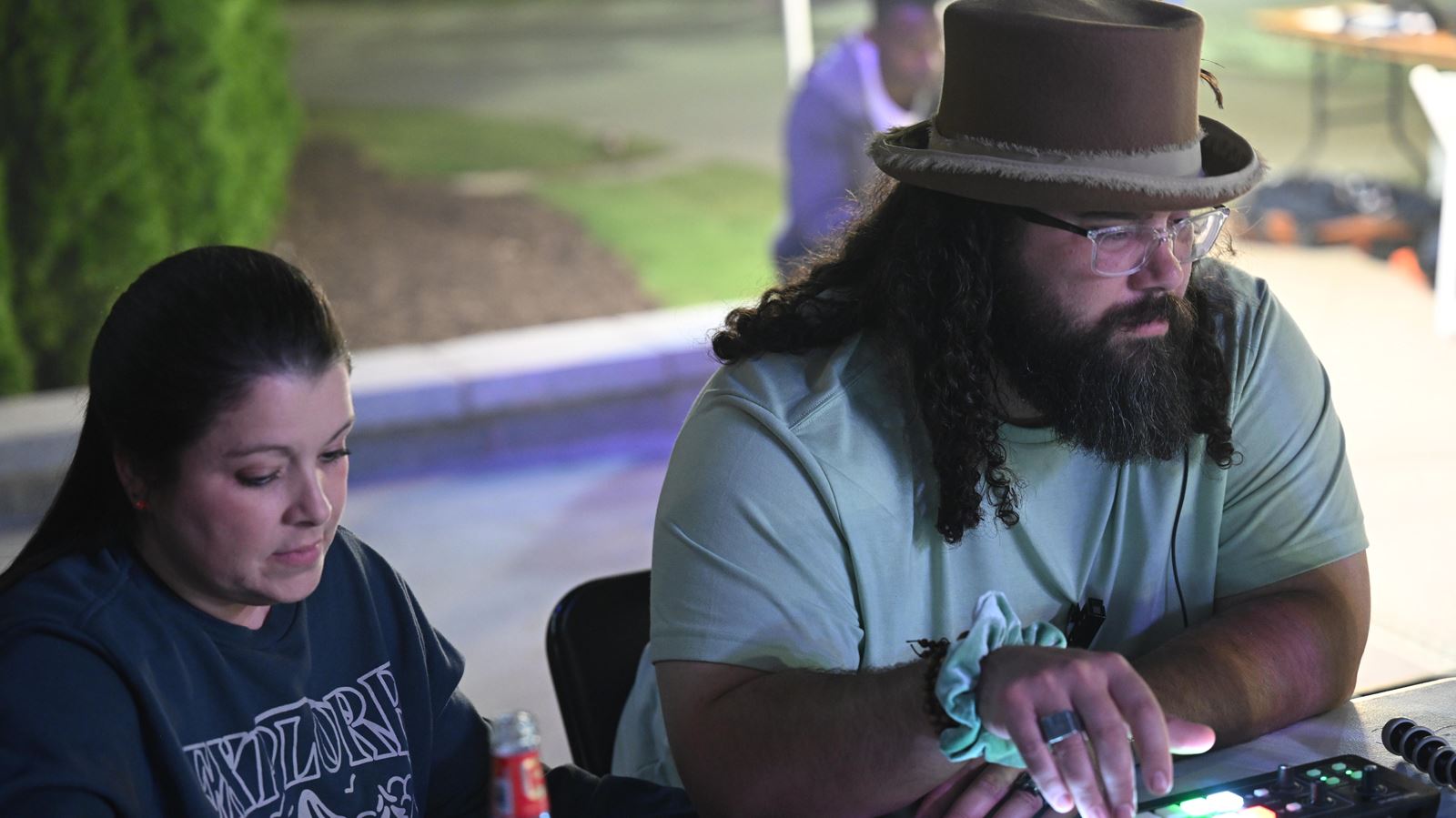 Shots of band and audience at the Vertical Horizon concert