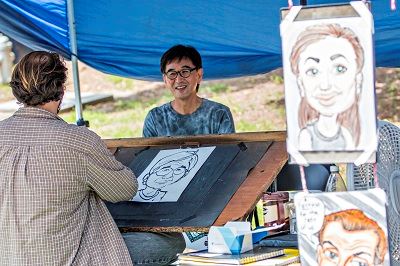 Artist Drawing Caricatures