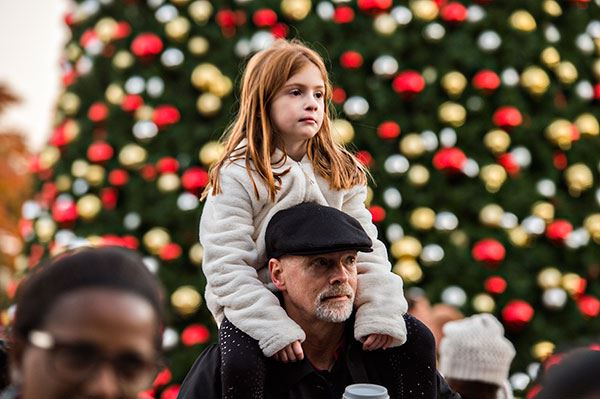 Man with Child on Shoulders