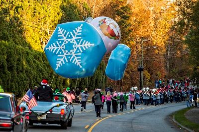 Parade Marching Down the Street