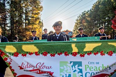 Peachtree Corners Banner Carried in Parade