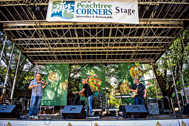 Band Playing on Stage