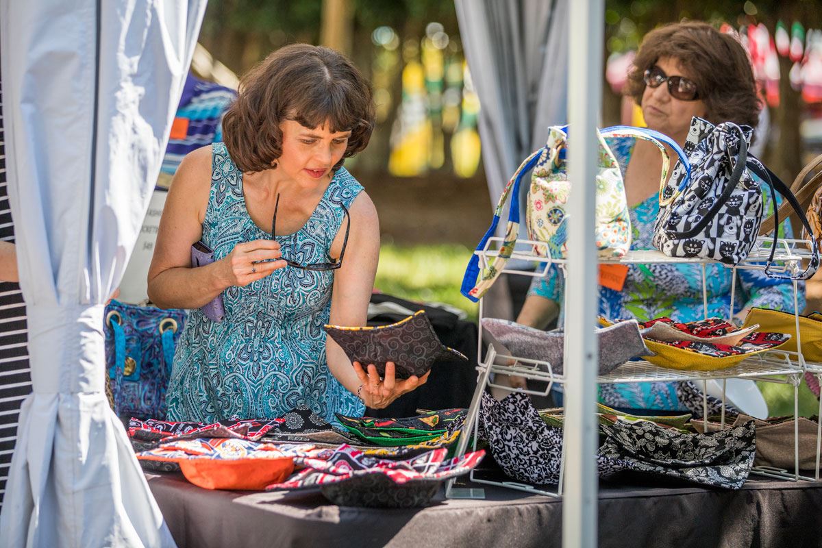 Examining Crafts at the Festival