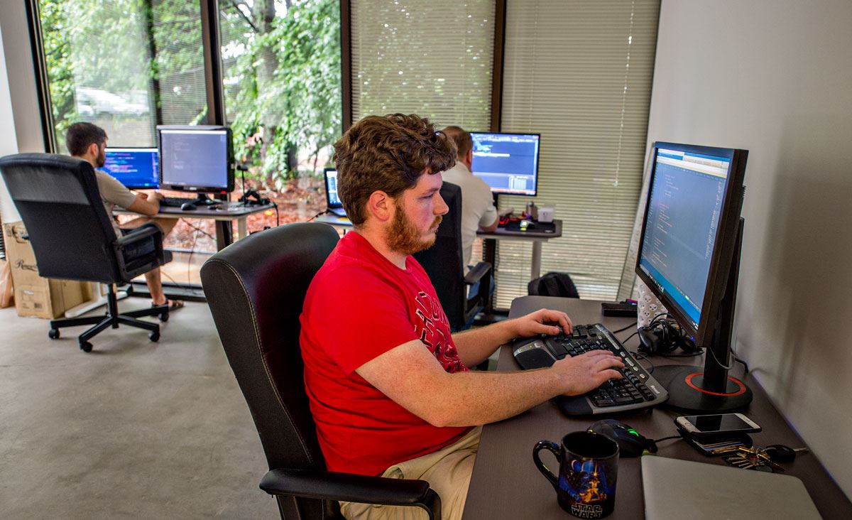 People Working at Computers