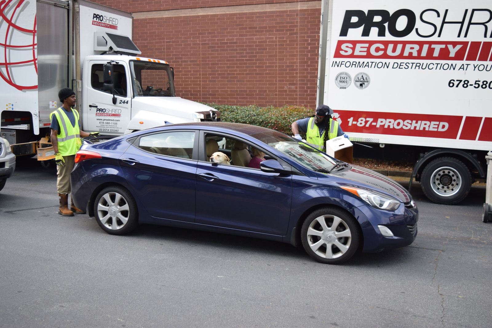 Car Being Unloaded for Shredding