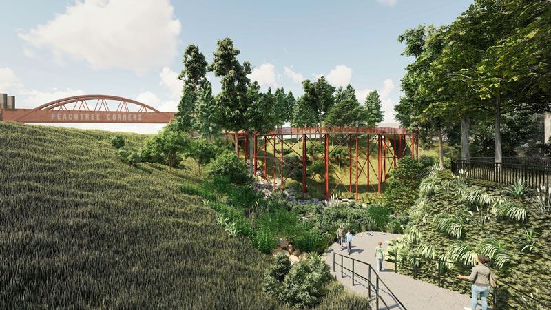 Rendering of the Botanical Garden