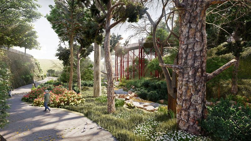 Rendering of the Botanical Garden