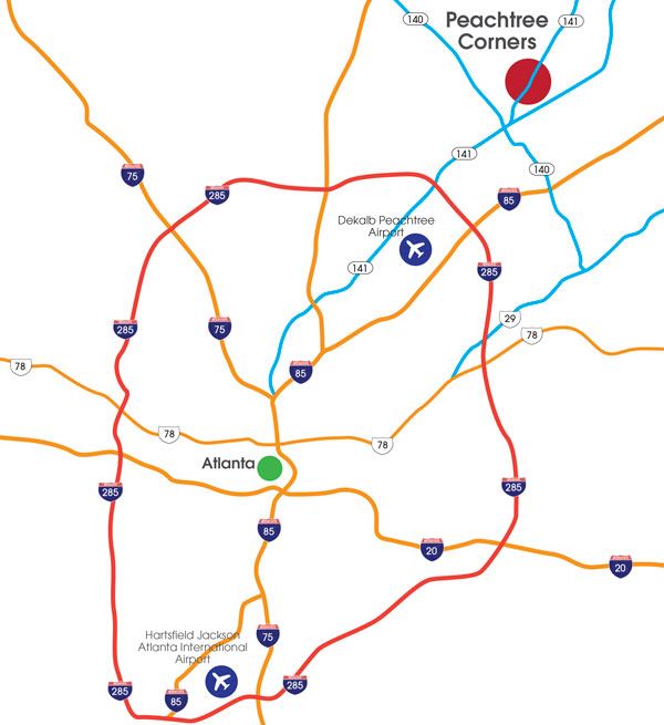 Map of the Atlanta Area